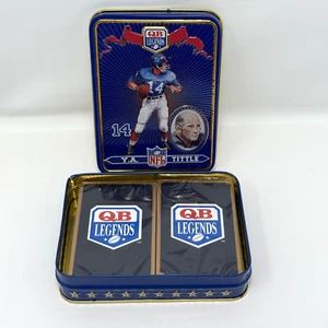 Y.A.Tittle NFL QB Legends Two Deck Collector Set Playing Cards In Tin Box Sealed - Bild 1 von 10