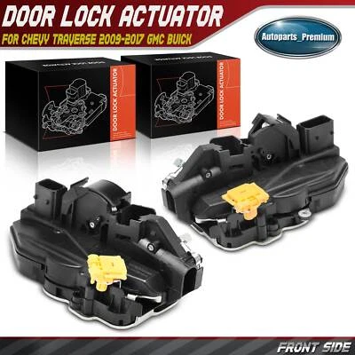 2x Atuador de Fechadura de Porta Frontal LH e RH para Chevrolet Traverse 2009-2017 GMC Acadia - Imagem 1 de 4