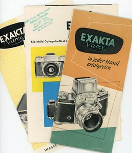 IHAGEE Prospekt EXA I IIa / EXAKTA VAREX IIa IIb Kamera Broschüre Trioplan Y5994 - Bild 1 von 6