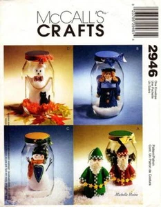 2000 Schneegläser Michelle Hains Schneemann Engel Schnittmuster McCall's 2946 OOP - Bild 1 von 2