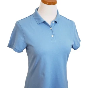 Polo J Crew manica corta cotone piqué stile blu #74621 primavera 2006 taglia M - Foto 1 di 7