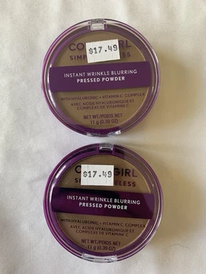 Covergirl Simply Ageless Wrinkle Blurring Pressed Powder Soft Sable #275  2 Pack - Image 1 of 4