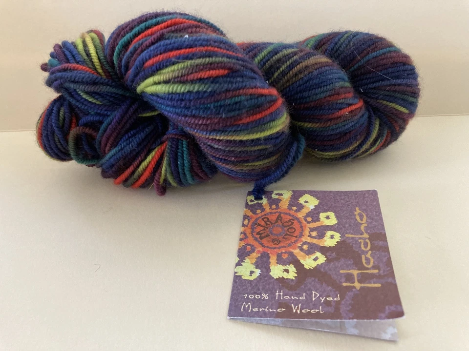 Mirasol Hacho Hank 100% Hand Dyed Merino Wool 50gm/137 yds Multi-Color - Image 1 of 3