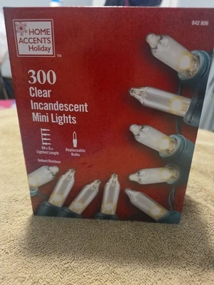 2648-2652 300-Luz Transparente Incandescente Mini Navidad Foto 1 de 4