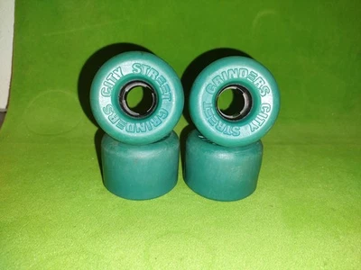 Винтажные колеса для скейтборда 1980-е City Street Grinders слегка б/у. Синий - Изображение 1 из 4