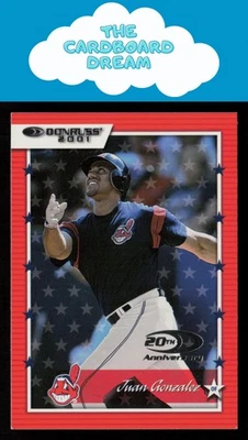 Juan Gonzalez 2001 Donruss #37 Cleveland Indians Baseball Card - Image 1 of 2