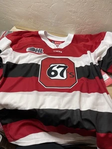 Camiseta CCM OHL Ottawa 67's Auténtica Talla 54 Roja Negra y Blanca - Imagen 1 de 11