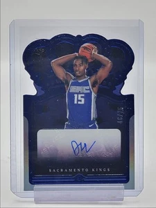 DAVION MITCHELL 2021-22 CROWN ROYALE ROOKIE BLUE DIE CUT RC AUTO /75 Q4244 - Picture 1 of 2