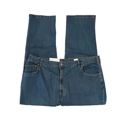 NWT Harbor Bay Athletic Stretch Fit Blue Denim Jeans - SIZE 46/30 - Image 1 of 4