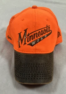Minnesota Wild Hat Gorra Correa Trasera Naranja Marrón NHL Hockey Faisanes Forever Para Hombres - Imagen 1 de 10