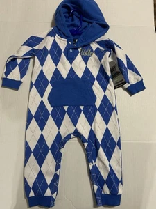 NCAA UCLA Bruins Colosseum Argyle Snap Hooded One Piece Infant 6-12 MO - Picture 1 of 6