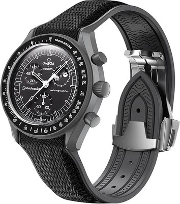 Correa REBANDACE para reloj Omega x Swatch MoonSwatch 20 mm hebilla plegable correa C... Foto 1 de 4