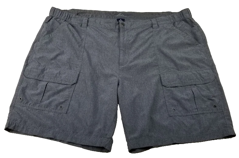 Pantalones Cortos Carga Croft & Barrow Para Hombre 52 Grises Bolsillos Laterales Cintura Elástica Elastizados Caminar Foto 1 de 4