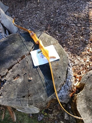 Vintage Mystery Archery recurve LH 35# marked "H.A.S.":  Korean Wha Gok recurve - Image 1 of 4