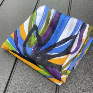 Chicos New Exploded Floral Print Scarf NWT $49 Large 25wx70L Multicolor Rayon - Picture 1 of 12