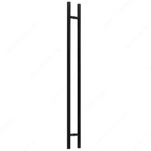 48" Entry Door Pull Handle Matte Black stainless Ladder Handle glass/wood door - Picture 1 of 10