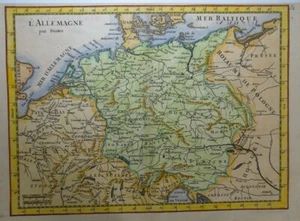 Antique Map of Germany by George Le Rouge 1743 - Picture 1 of 3