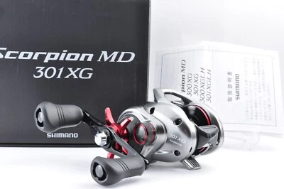 SHIMANO 21 SCORPION MD 301XG 左手柄抛饵卷轴 来自日本 全新 — 第 1/4 张图片