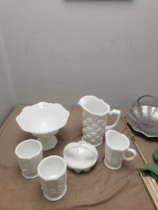 Westmoreland Milk Glass Lot Of (6) - Picture 1 of 24