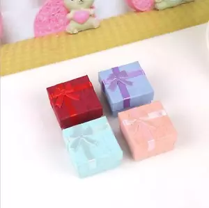 Bowknot Present Gift Boxe For Necklace Bracelet Jewelry Ring Earring Wholesale # - Picture 1 of 1