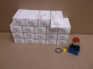 HW4L-M2F10QD-R-24V Idec NEW Box 22mm Red Illuminated Momentary 1-NO Pushbutton - Picture 1 of 4