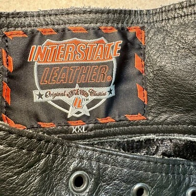 Chapéus masculinos de couro preto Interstate Leather tamanho XXL - Imagem 1 de 4