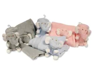 Baby Roll Wrap Blanket with Integrated Elephant Toy - 3 colours to choose from - Picture 1 of 1