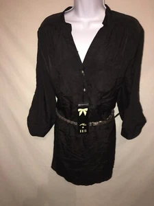 Ali & Kris Damen Plus Gürtel Schwarz Shirt 2X - Bild 1 von 5