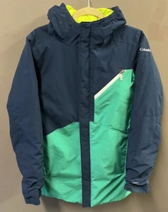 Columbia Kids Coat Omni Heat Jacket Green & Blue XL 18/20 - Picture 1 of 5