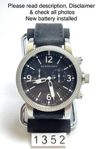 Burberry Quartz Chrono Men's Watch 46MM BU7808 In Great Condition New Battery. - Picture 1 of 12