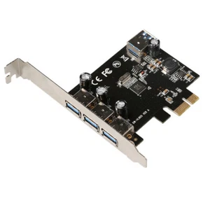 3+1 Ports USB3.0 Expansion Card VIA PCI Express X1 To PCIe Converter Riser Card - Picture 1 of 5