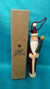 Raro ornamento artigianale natalizio AVON ~ BABBO NATALE ~ ha scatola - Foto 1 di 1