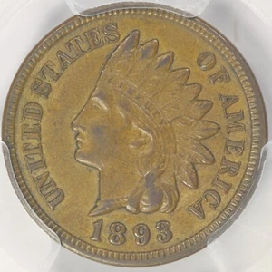 1893 1C Indian Head Cent - PCGS AU58 - Bild 1 von 4