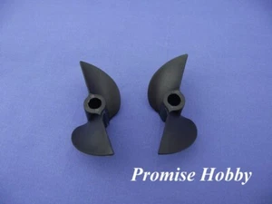 40mm Diameter Nylon Left & Right Propeller Prop for 3/16" Shaft Cable RC Boat - Picture 1 of 2