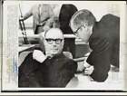 1971 Press Photo Representatives W.S. Heatly and Keel talk at TX House meeting.
