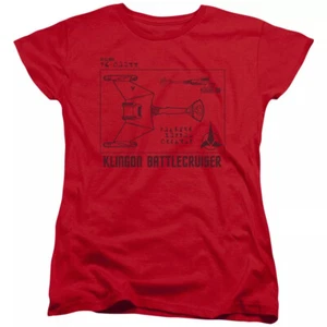 Star Trek "Klingon D7 Battlecruiser" Women's T-Shirt - Picture 1 of 3