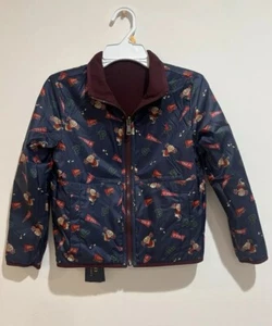 Polo Ralph Lauren Kids Size 7 Jacket Coat Reversible Bear Cheer NEW - Picture 1 of 10