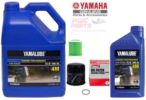 Kit de cambio de aceite fueraborda YAMAHA OEM F150 4M filtro de combustible 6P3-WS24A LUB-MRNMR-KT-10 - Imagen 1 de 1