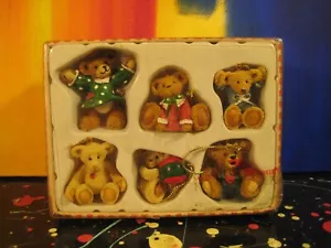 Stechpalme Bärchen Miniatur Teddybär Weihnachtsschmuck Set Kurt S Adler - Bild 1 von 6