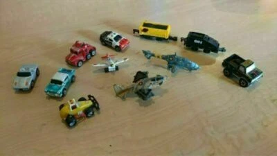Vtg 1980s Galoob Funrise Micro Machines Lot 11 Car Truck Train Plane Helocopter - Image 1 of 4