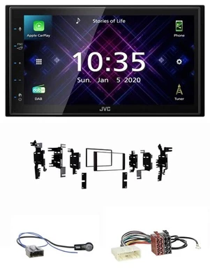 JVC DAB 2DIN MP3 Bluetooth USB Autoradio für Nissan Micra 2013-2017 schwarz - Bild 1 von 4