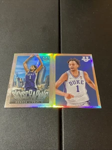 DERECK LIVELY II 2022-23 BOWMAN U 2 CARD RC LOT-SKYSCRAPING/2009 RETRO-DUKE/MAVS - Picture 1 of 3