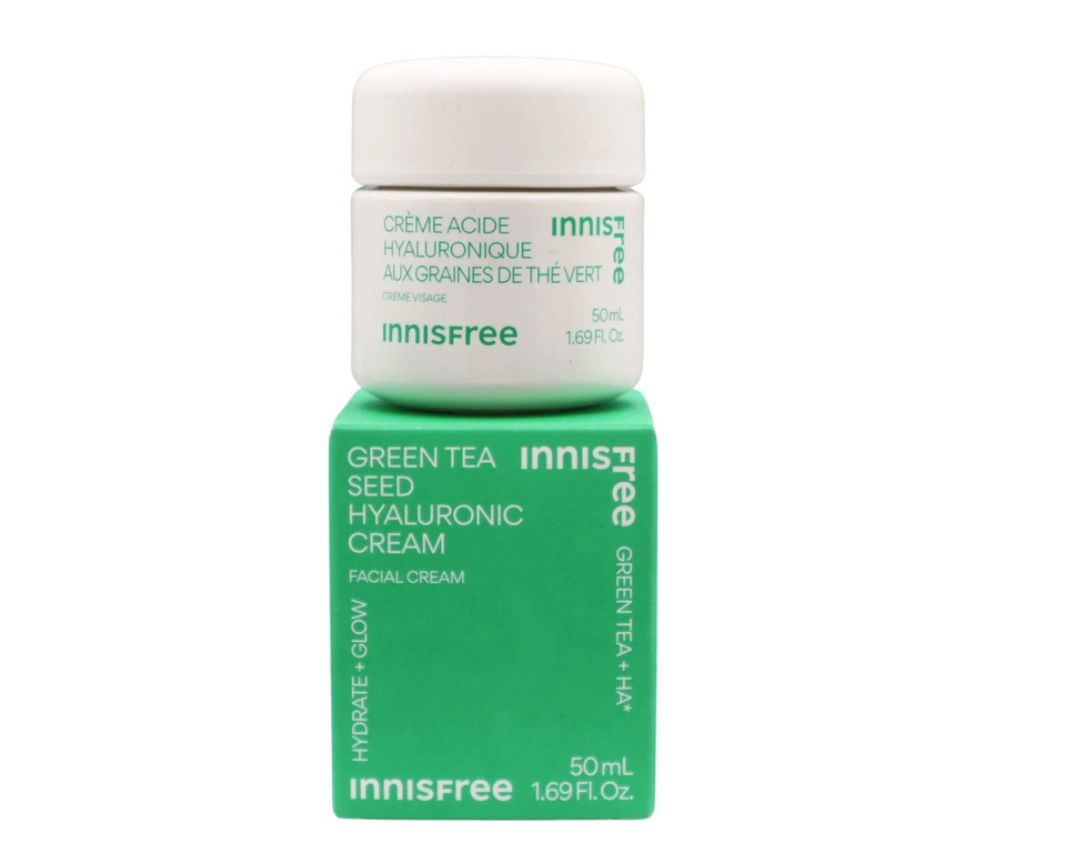 Crema hidratante de ácido hialurónico de semillas de té verde INNISFREE - 1,69 fl oz Foto 1 de 1