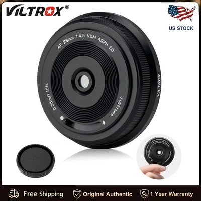 VILTROX 28mm F4.5 Z, AF 28mm f/4.5 Pancake Full Frame Lens for Nikon Z Cameras