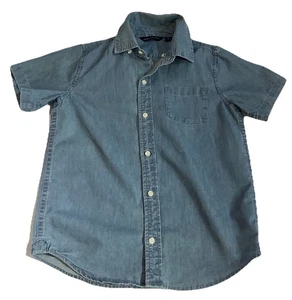 Janie And Jack Junge Chambray Denim Knopfleiste Hemd Größe 8 - Bild 1 von 3