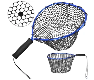 Floating Landing Net, Fishing Net, Fly Fishing Net, Fly Net, Rubber Fishing Net - Picture 1 of 5