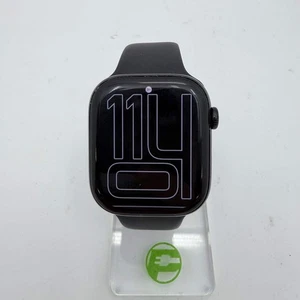 Unlocked Apple Watch Series 10 46MM Jet Black Aluminum Sport Band MWY43LW/A - Picture 1 of 10