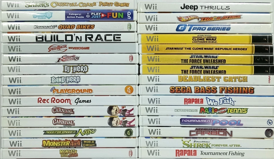 Nintendo Wii Games Cleaned Tested Complete - You Pick & Choose Video Games - Image 1 of 1