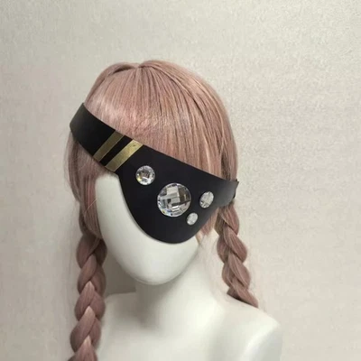 Anime Demon Slayer: Kimetsu no Yaiba Uzui Tengen Máscara Protectora Facial Un Ojo Cos Foto 1 de 4