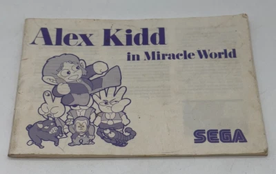 ALEX KIDD in MIRACLE WORLD MANUAL ONLY - SEGA MASTER SYSTEM , 1987 - SMS - Image 1 of 2